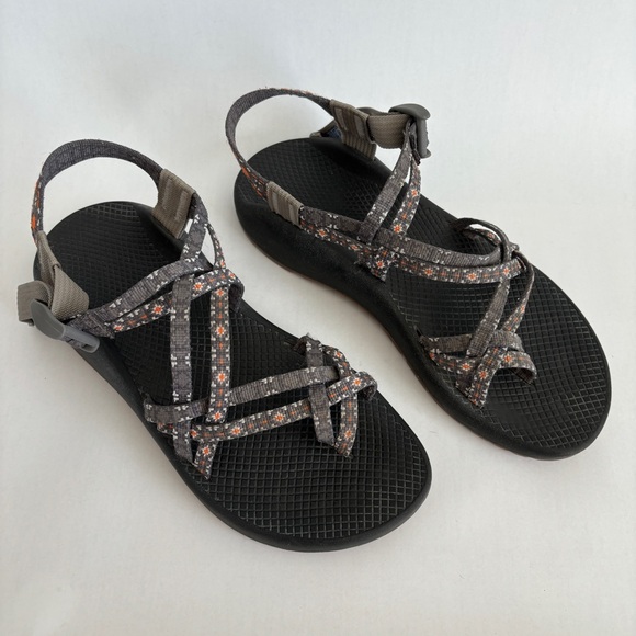 Chaco Shoes - Chaco Women's Brown Orange Pattern casual Zx 2 Classic Sandals Size 10
